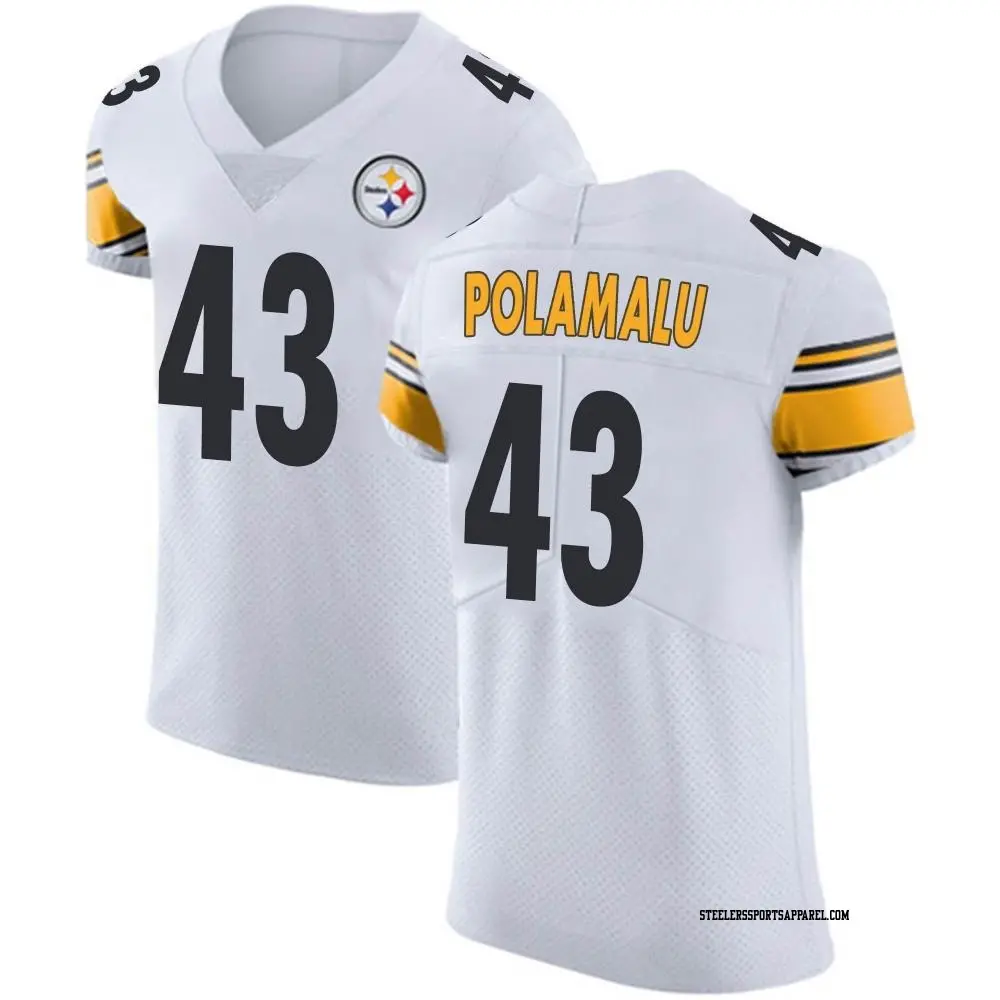 Elite White Men's Troy Polamalu Pittsburgh Steelers Vapor Untouchable Jersey