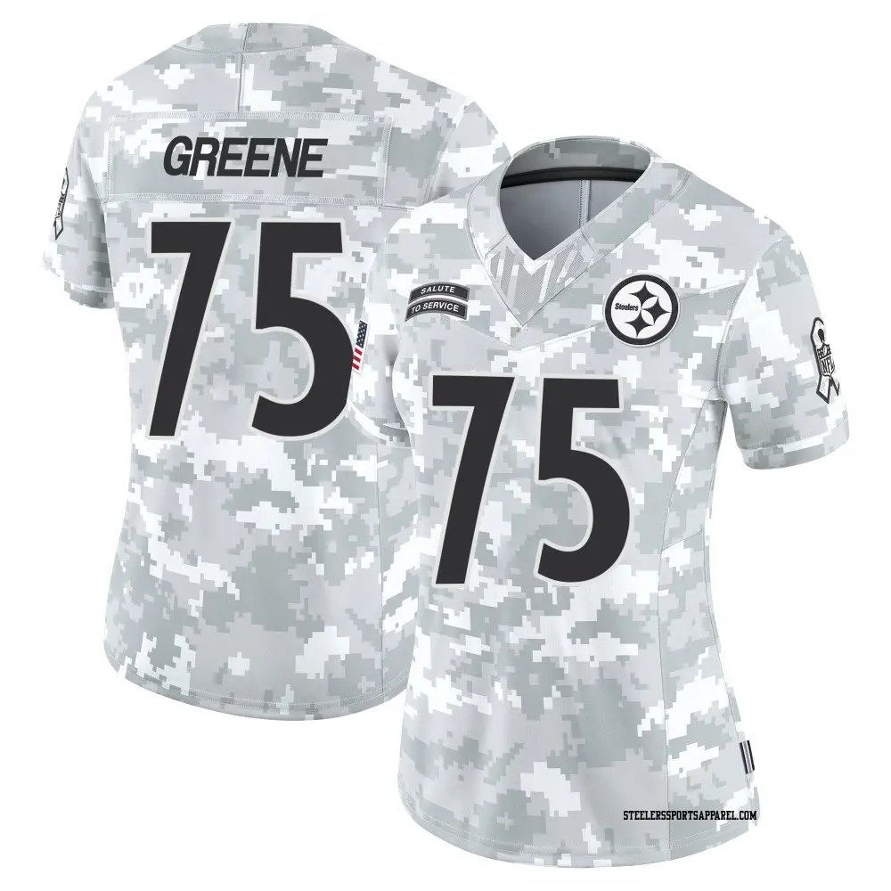 Limited Arctic Camo Women's Joe Greene Pittsburgh Steelers 2024 Salute to Service Jersey