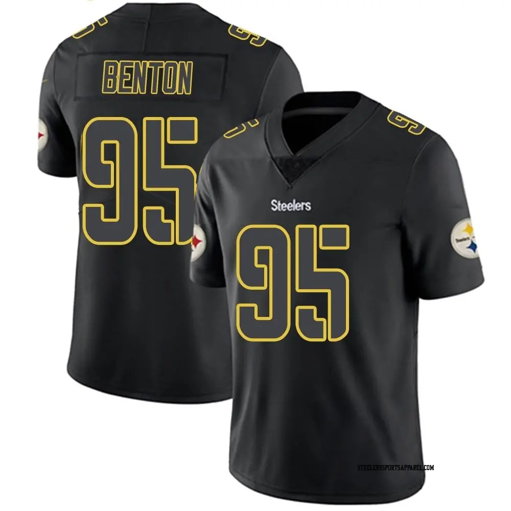 Limited Black Impact Men's Keeanu Benton Pittsburgh Steelers Jersey