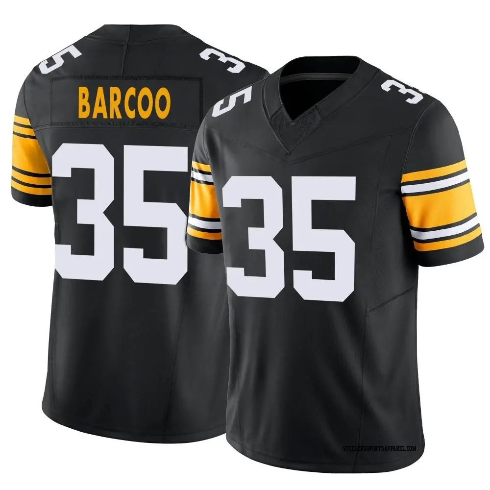 Limited Black Men's Luq Barcoo Pittsburgh Steelers Alternate Vapor F.U.S.E. Jersey