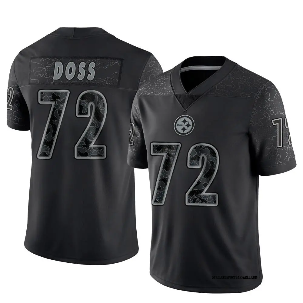 Limited Black Youth TyKeem Doss Pittsburgh Steelers Reflective Jersey